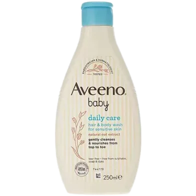Aveeno Daily Care Baby Hair and Body Wash for sensitive skin - 250ml - 3574661653457 - Rokomari product